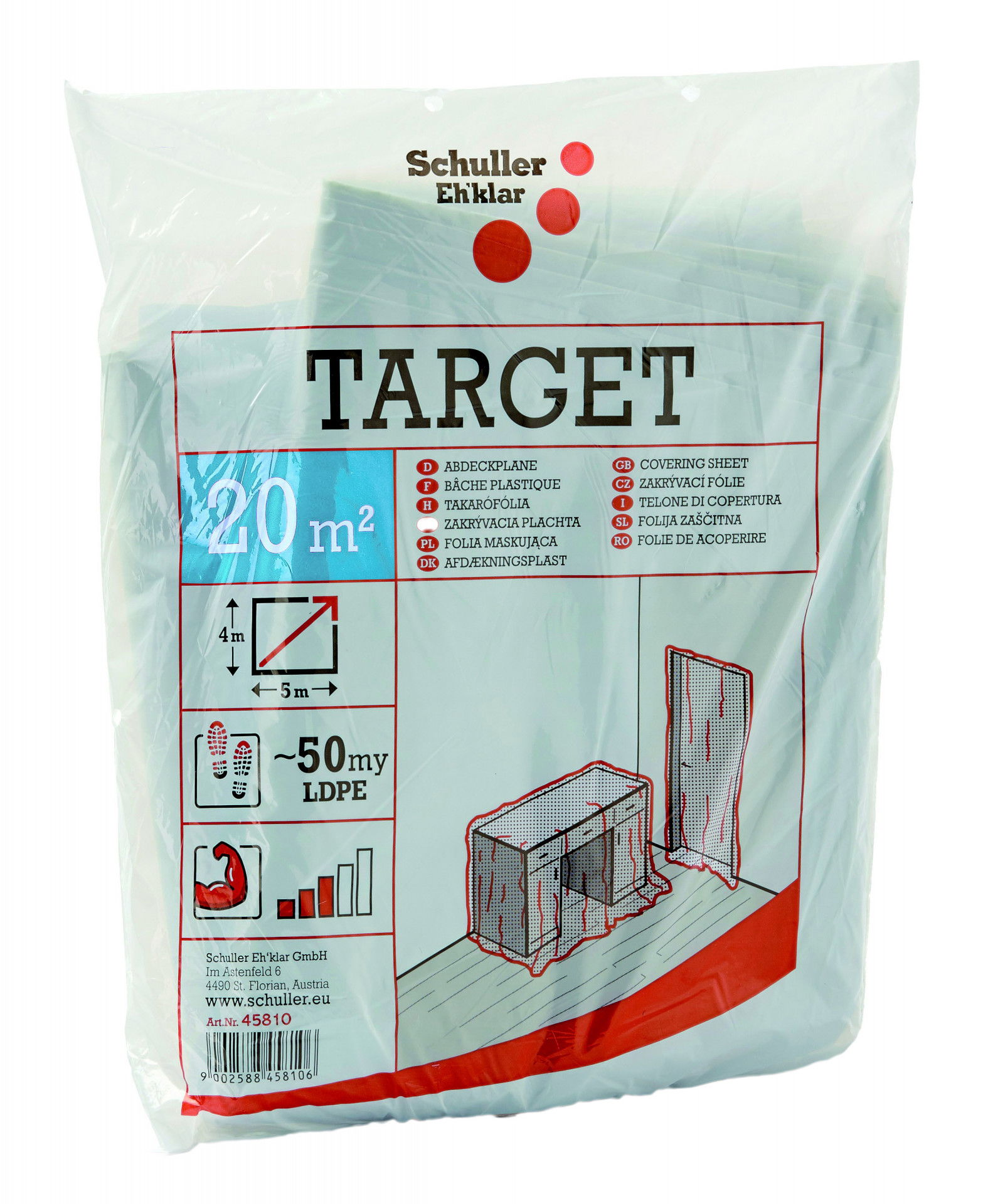 Schuller TARGET S50 takarófólia, LDPE, áttetsző, opálos, 50 my, 4 m x 12.5 m termék fő termékképe