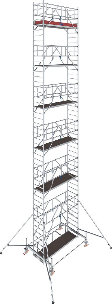 Krause STABILO Professional gurulóállvány, 100 -as sorozat, mezőméret: 2.5 m x 0.75 m, munkamagasság: 13.5 m termék fő termékképe