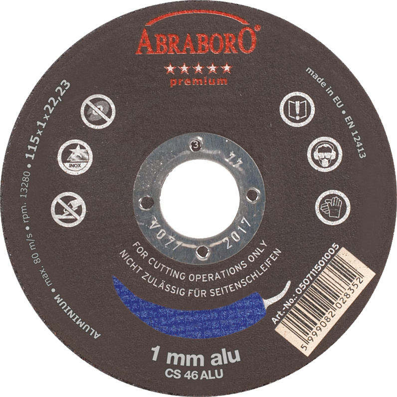 Abraboro 125 x 1.0 x 22 mm CHILI ALU Premium korong, 25 db/csomag termék fő termékképe