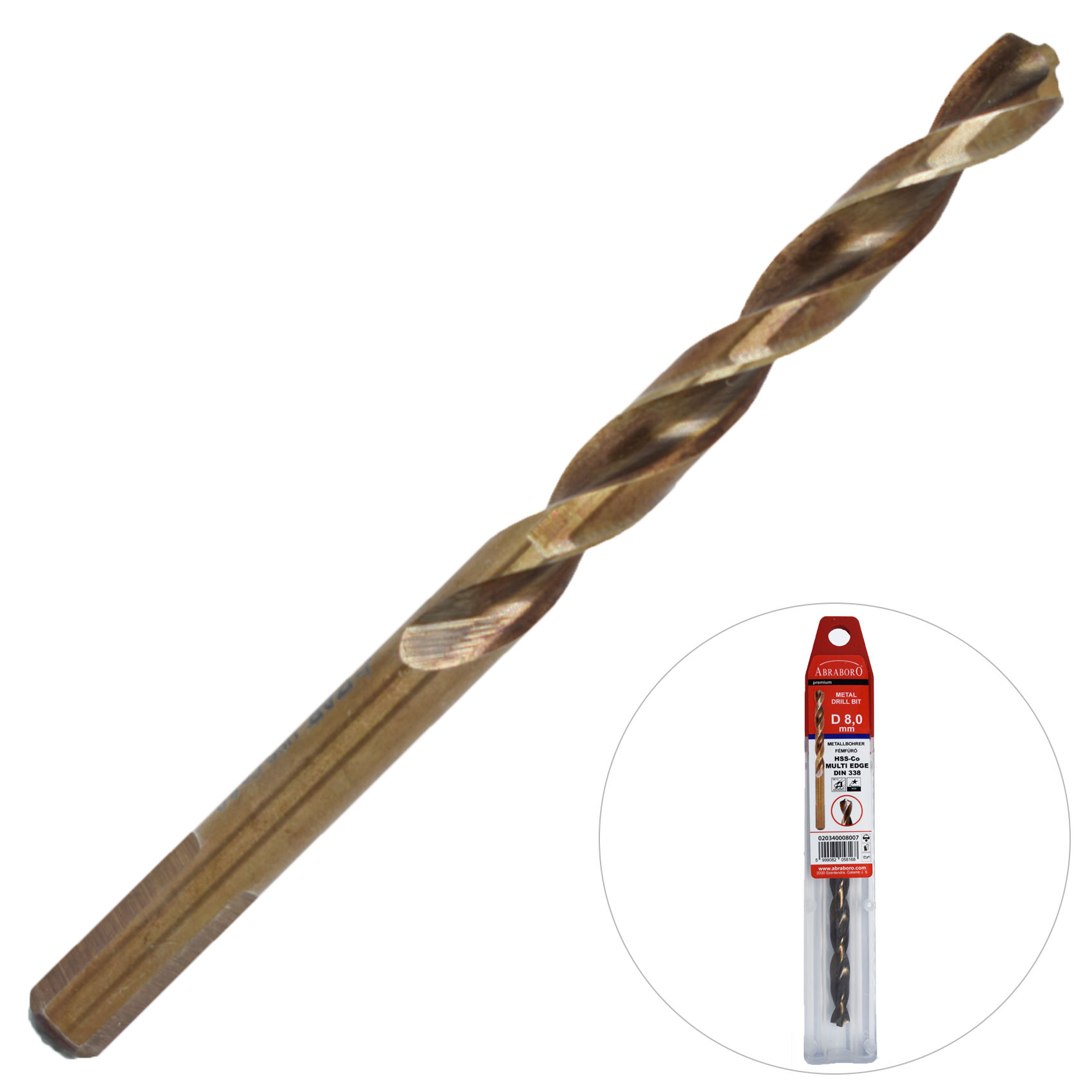 Abraboro 10,5 x 133 / 87 HSS-Co MULTI-EDGE fémfúró termék fő termékképe