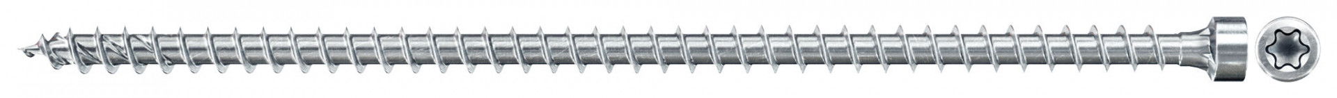Fischer FPF II CHTF 8.0 x 220 BC 50 hengeres fejű, kékre horganyzott, végigmenetes szerkezetépítő csavar TX behajtással, 50 db/csomag termék fő termékképe