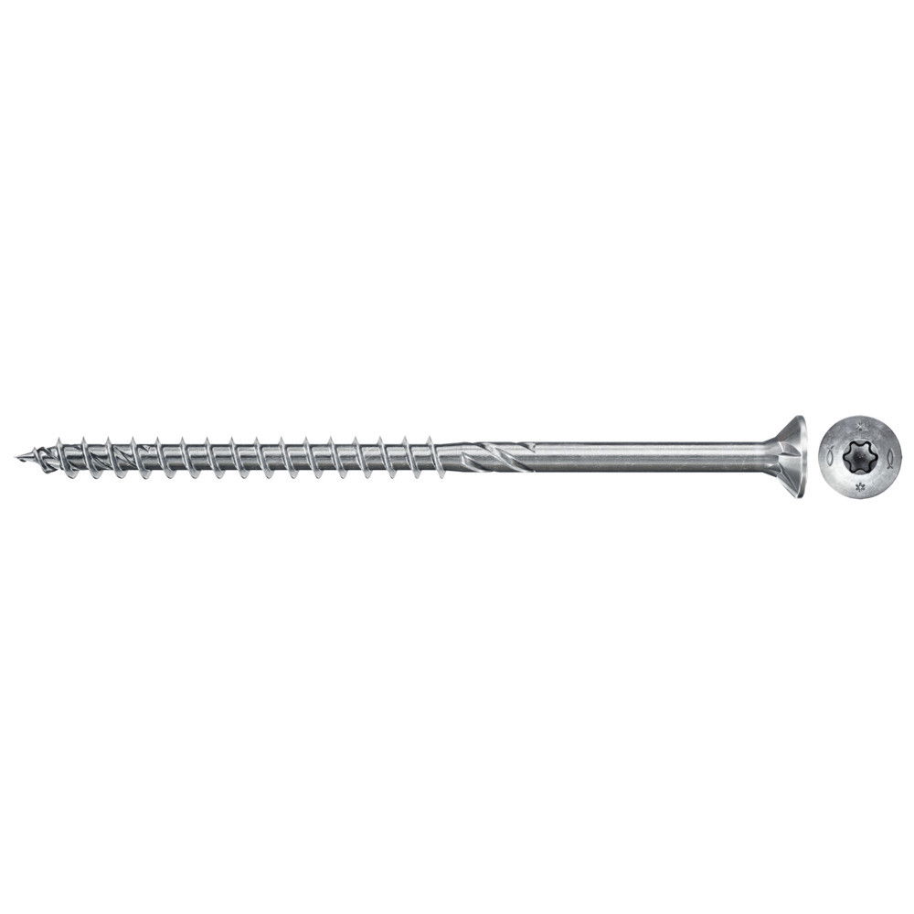 Fischer FPF II CTP 6.0 x 40 BC 500 süllyesztett fejű, kékre horganyzott forgácslapcsavar részmenettel, TX behajtással, 500 db/csomag termék fő termékképe