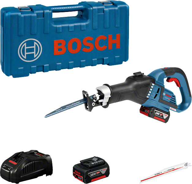 Bosch GSA 18V-32 akkus szablyafűrész (2 x 5.0 Ah Li-ion akkuval, kofferben) termék fő termékképe