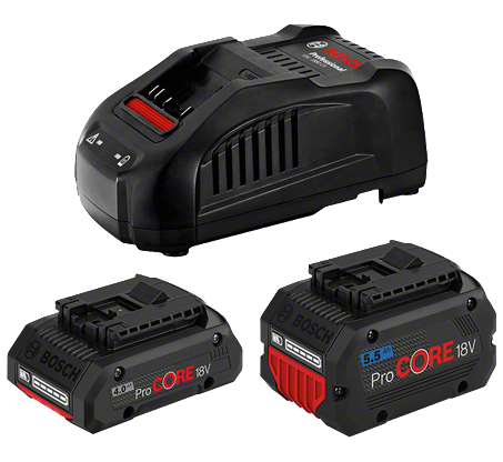 Bosch GAL 1880 CV multivoltos gyorstöltő + 1 db ProCORE 18V 4.0Ah Li-ion akkumulátor + 1 db ProCORE 18V 5.5Ah Li-ion akkumulátor termék fő termékképe